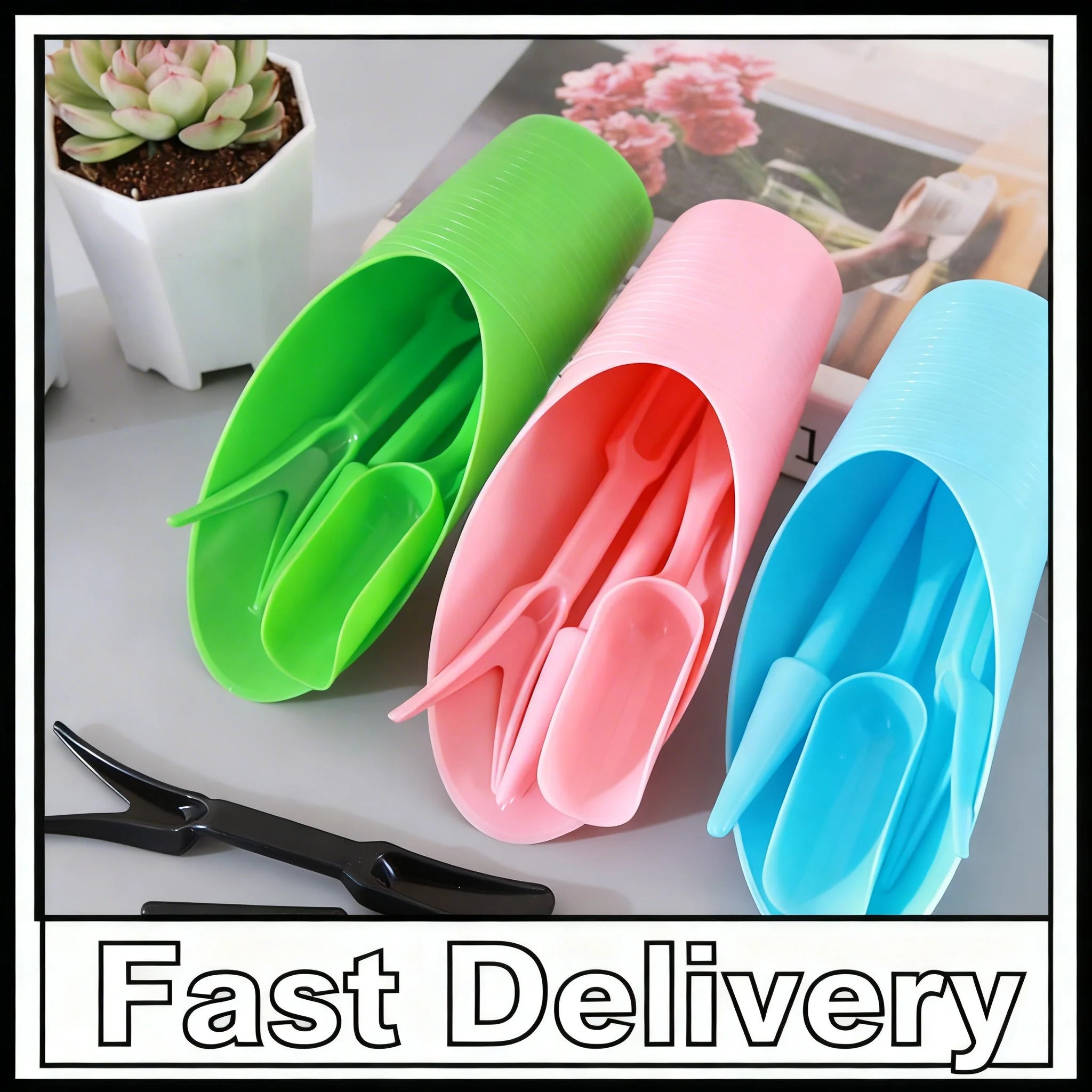 4-Piece Mini Garden Tool Set – Succulent & Potted Plant Kit