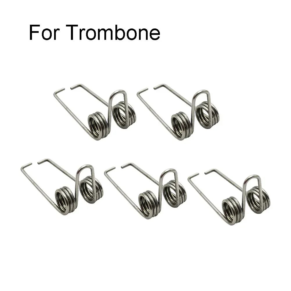 5Pcs Iron Trumpet Trombone Alto Horn Valve Springs Water Key Springs For Brass Instrument Part Musical Instrument Accessories Oasis Select Trombone