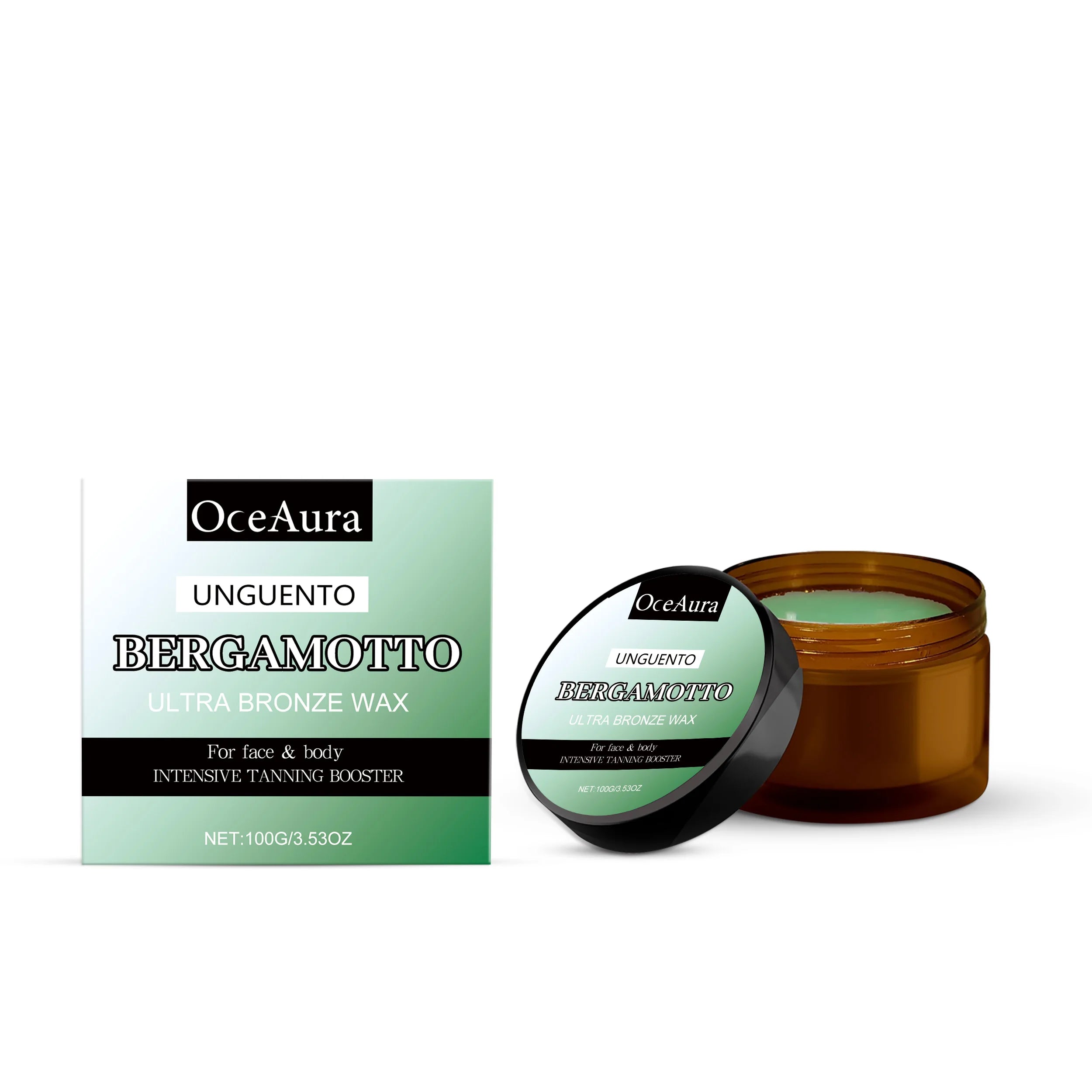 OceAura Bergamot Bronze Self-Tanner & Moisturizing Body Cream Self-Tanner Body Cream Oasis Select 100g boxed