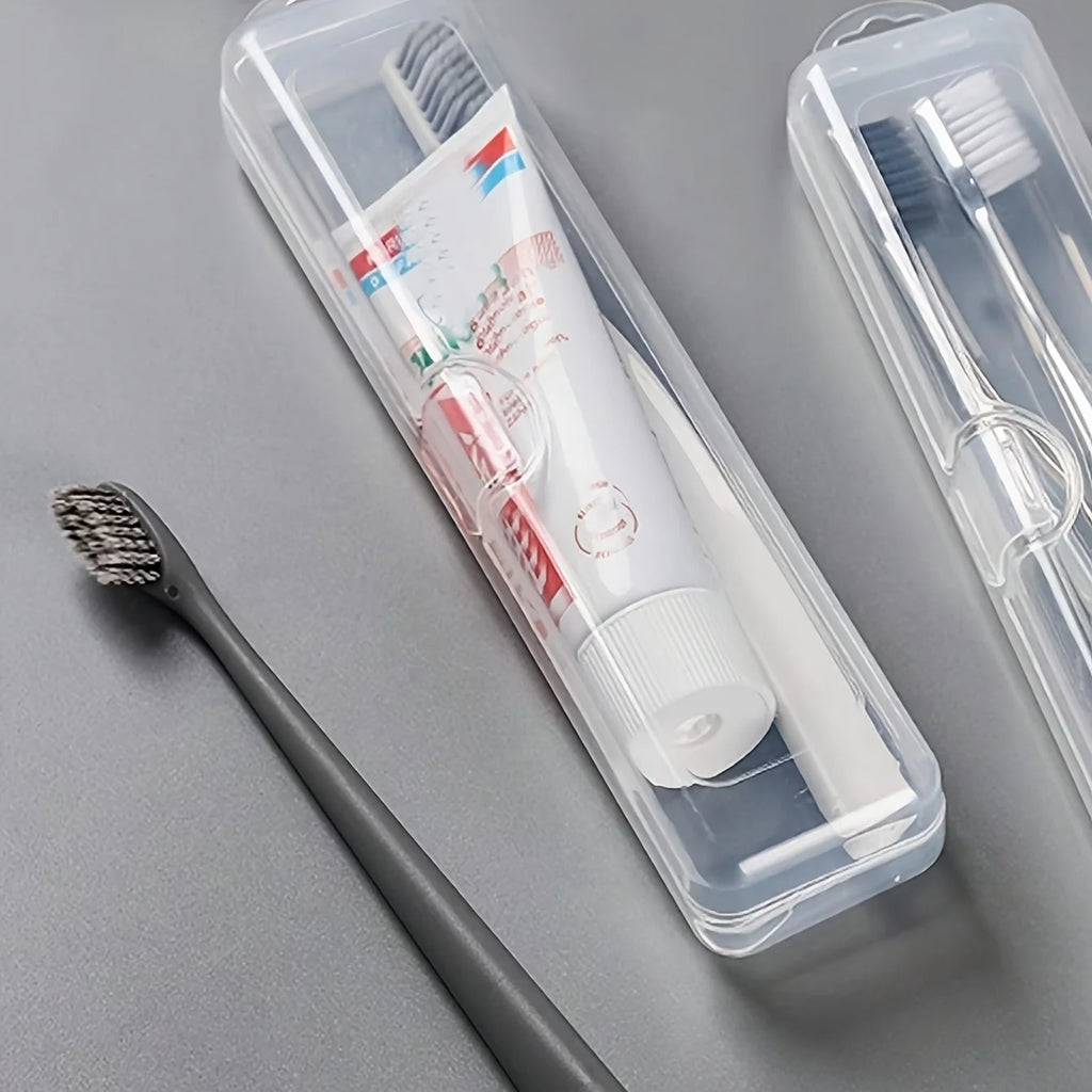 Portable Transparent Toothbrush Box, Paba-Free Breathable Travel Toothbrush Case Storage Travel Toothbrush Toothpaste Case Oasis Select