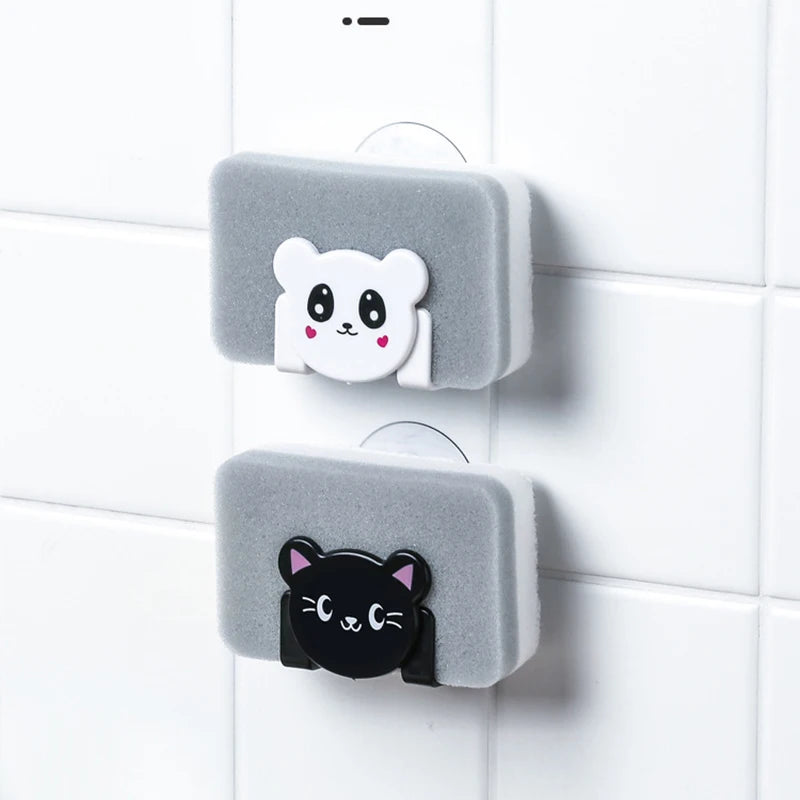 Suction Cup Sink Sponge Holder Sponge Drain Rack Kitchen Storage Hanger Punch Free Kitchen Tool Sink Rag Dishcloth Storage Rack Oasis Select