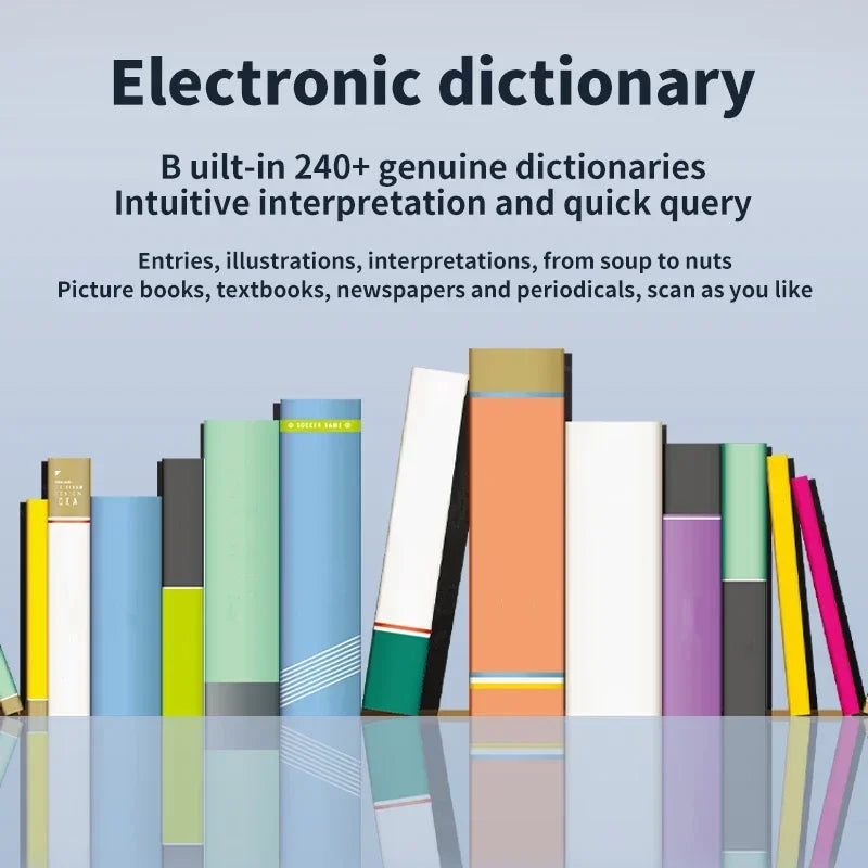 Smart Scanning Dictionary Pen Portable Scan Reader Text Dictionary Voice Translation Pen WiFi/Offline Language Translator Device Oasis Select