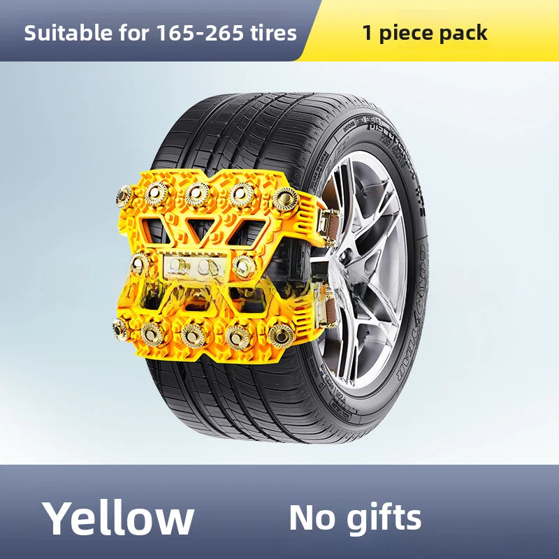 Winter Tire Snow Chains for Cars, SUVs, and Off-Road Vehicles - TPU Material, No Tire Damage, Ice Breaking & Off-Road Rescue Cha Oasis Select