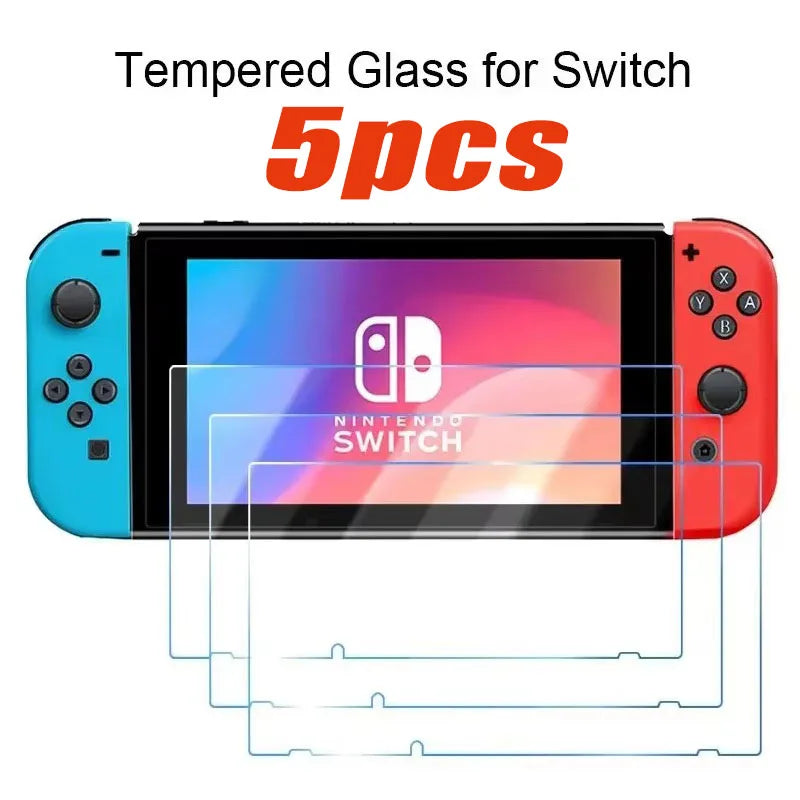 1/5PCS Protective Tempered Glass For Nintend Switch Lite Screen Protector Film For Nintendos Switch NS OLED Glass Accessories Oasis Select 5PCS For Switch