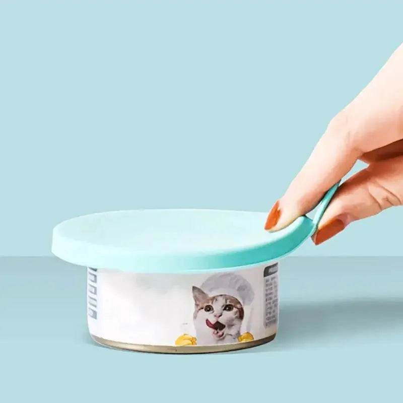 The Reusable Silicone Pet Jar Lids Are Flexible and Hold Their Shape to Fit Most Sized Dog and Cat Jars, Keeping Food Fresh. Oasis Select