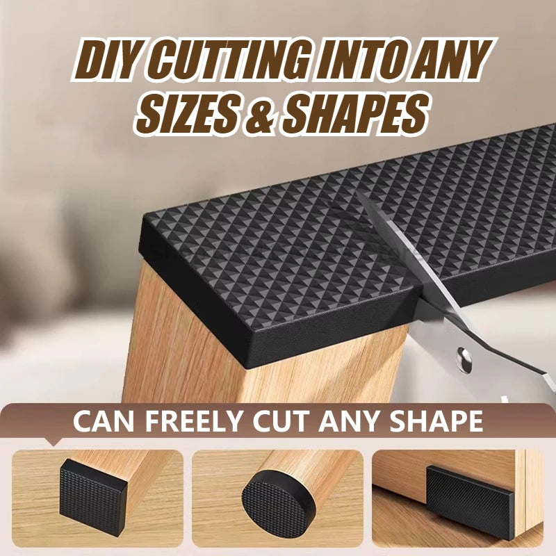 DIY Non-Slip Furniture Pads Mute Mats Bumper Damper Anti-slip Thick Pad Foot Cover Self Adhesive Table Chair Foot Protection Pad Oasis Select