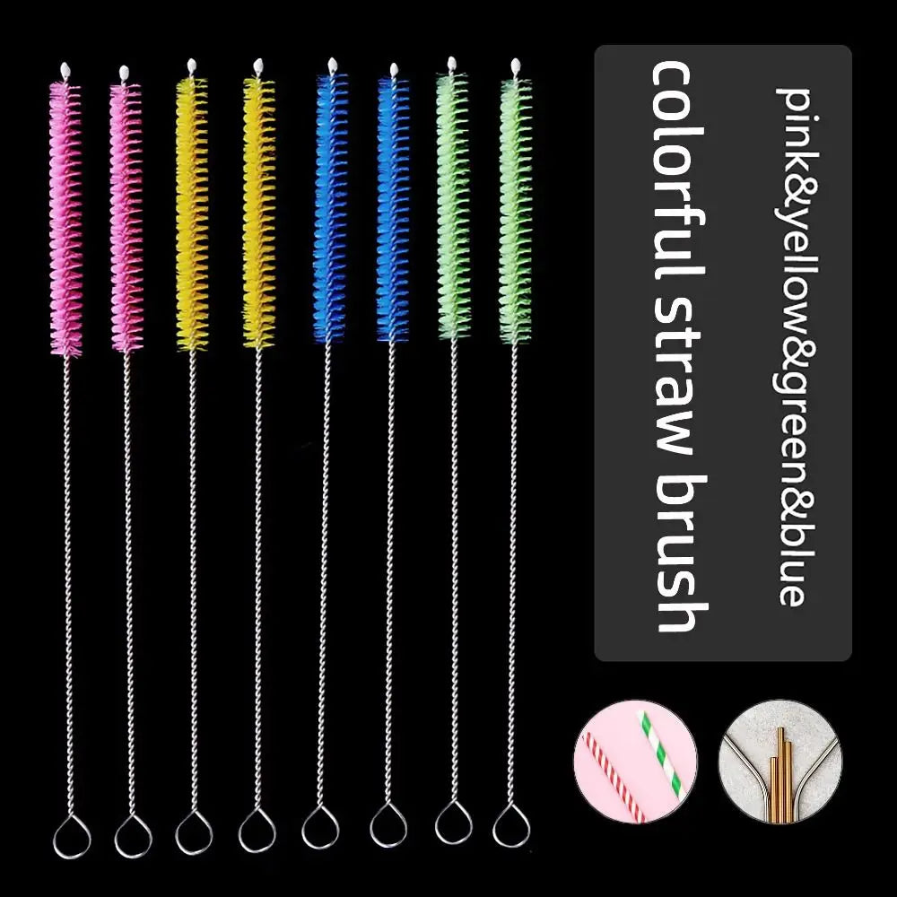 Colorful Multi-purpose Straw Cleaning Brush Nylon Bottle Accessory Glass Tube Brush Straw Cleaners for Office Kitchen Oasis Select