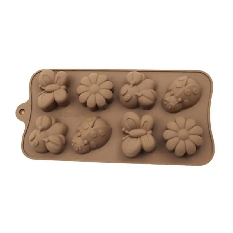 Silicone Flower Chocolate Mold – 8-Cavity BPA-Free Baking Mold