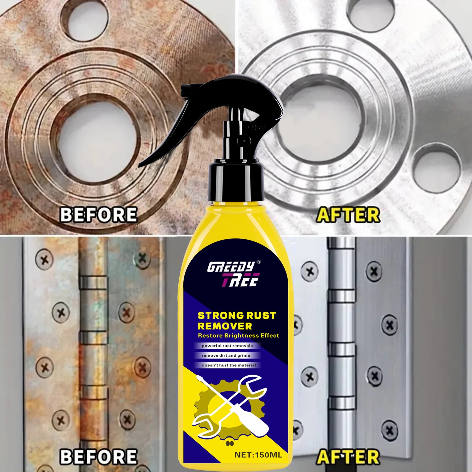 Rust Remover Spray – Chrome, Paint & Automotive Rust Converter