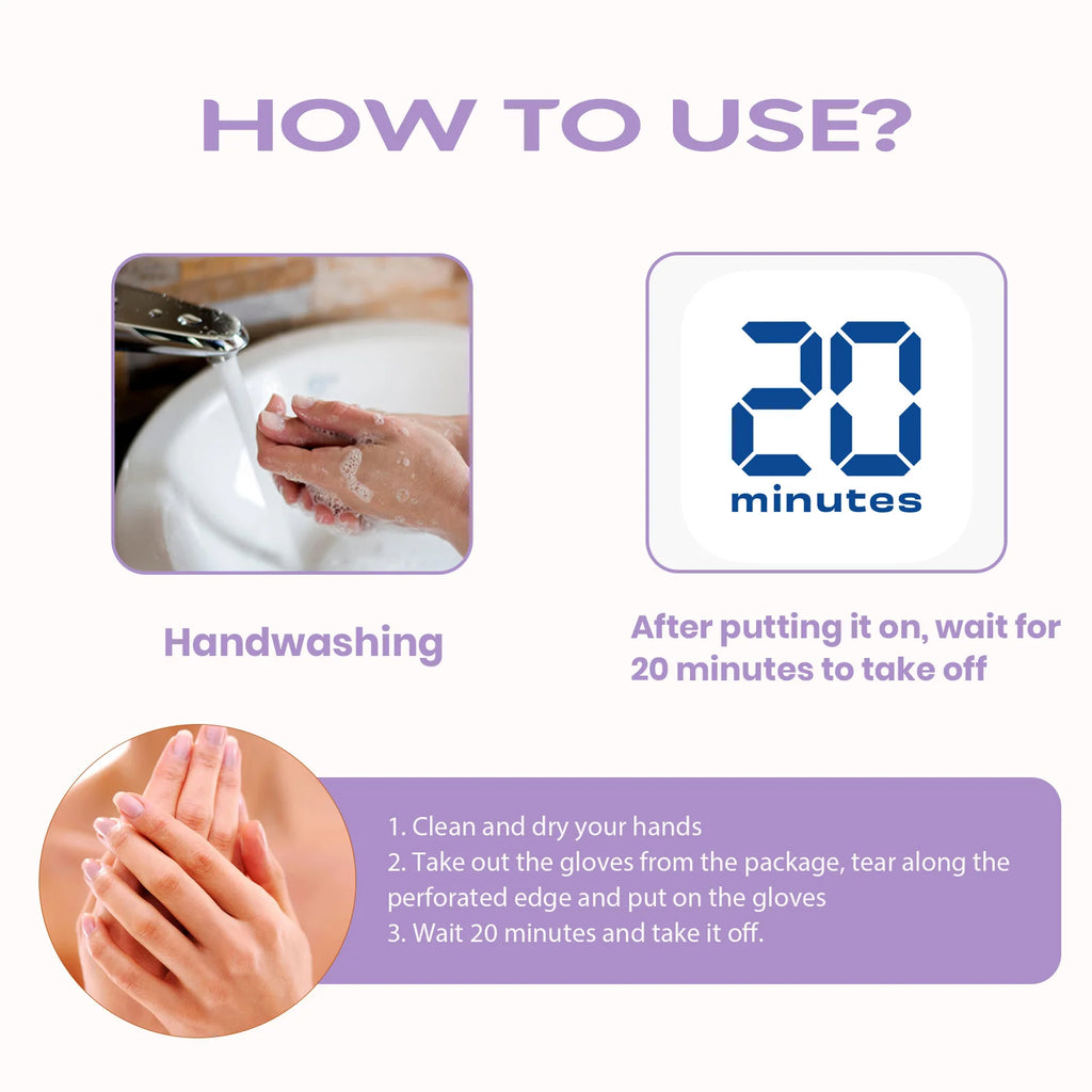 EELHOE Lavender Niacinamide Hand Mask – Moisturizing 3 Pairs Hand Mask Oasis Select