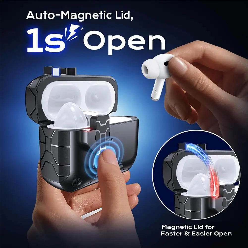 AirPods Pro 3 Case – Phone Stand, Magnetic Lock & Keychain Earbud Protective Case Oasis Select