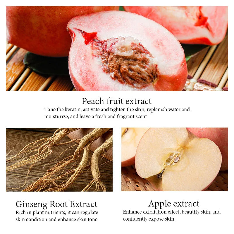 BIOAQUA Honey Peach Face & Body Exfoliating Scrub – 140g Exfoliating Face Scrub Oasis Select