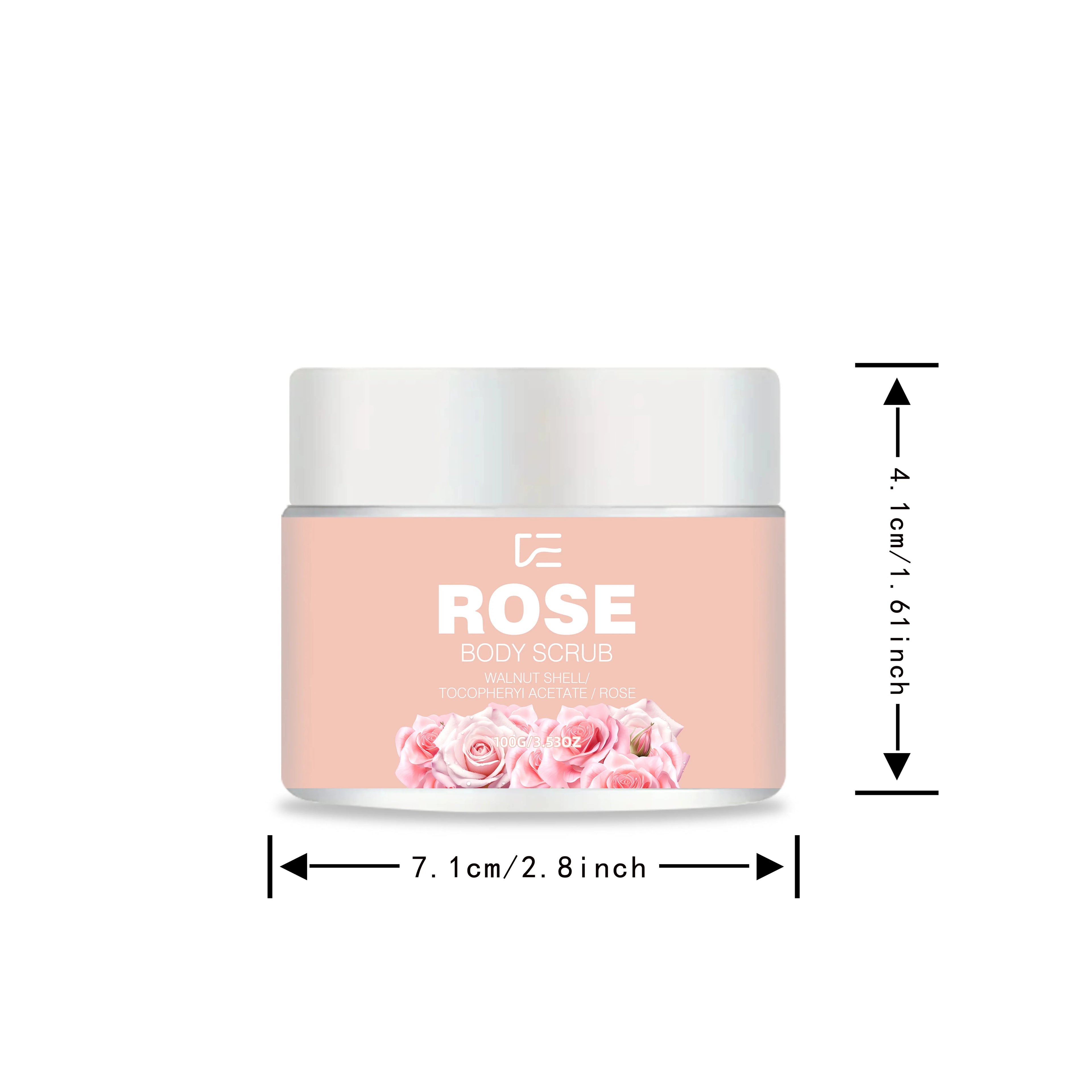 veérenae Rose & Walnut Body Scrub – All Skin Types