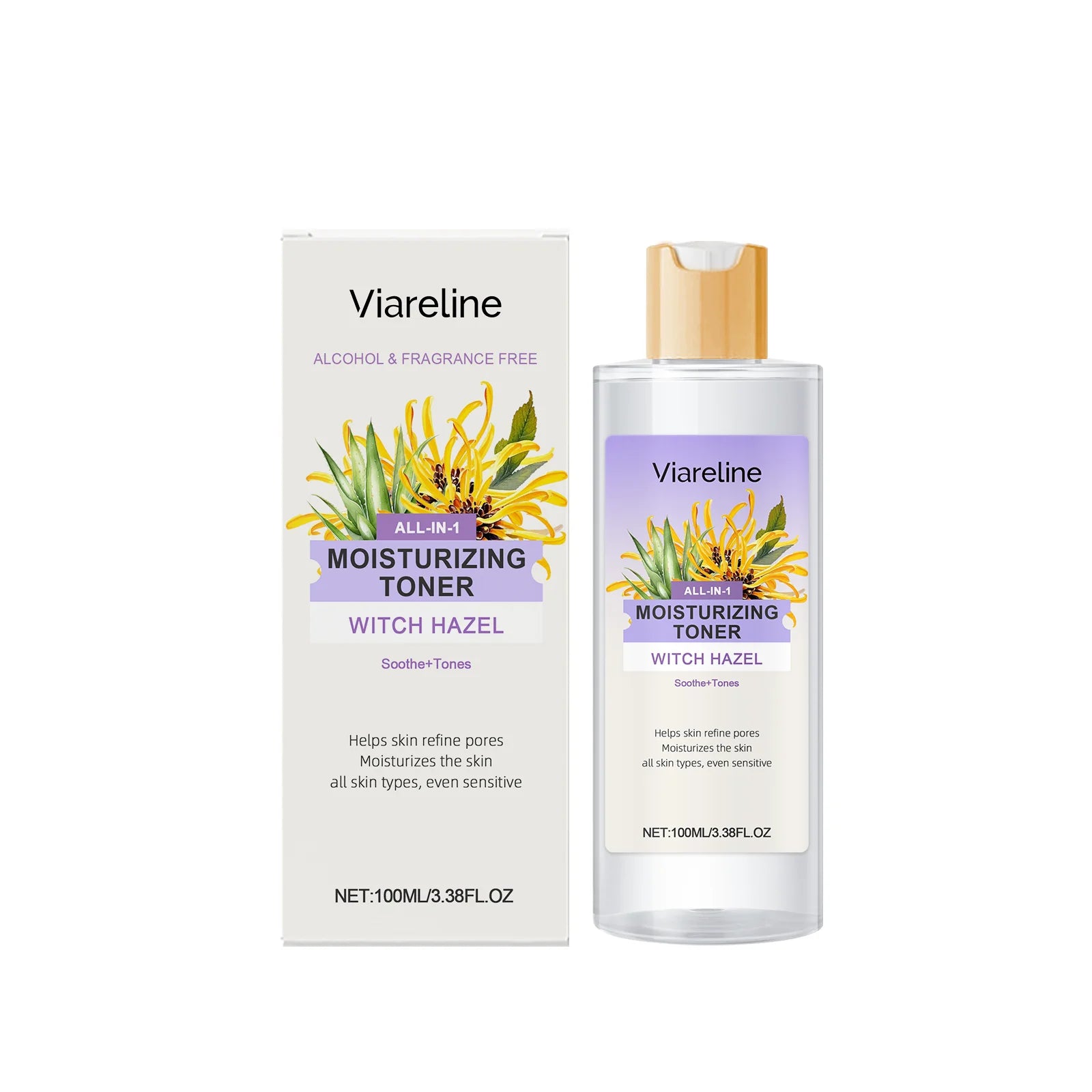 Viareline Witch Hazel Rose Toner – Hydrating & Pore-Refining 100ml