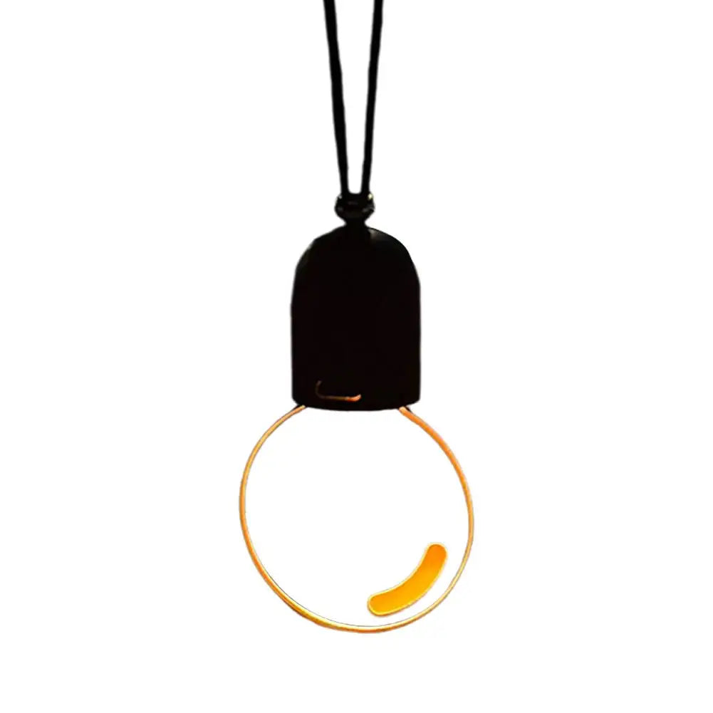 Retro Bulb Car Rearview Mirror Pendant – Warm White LED