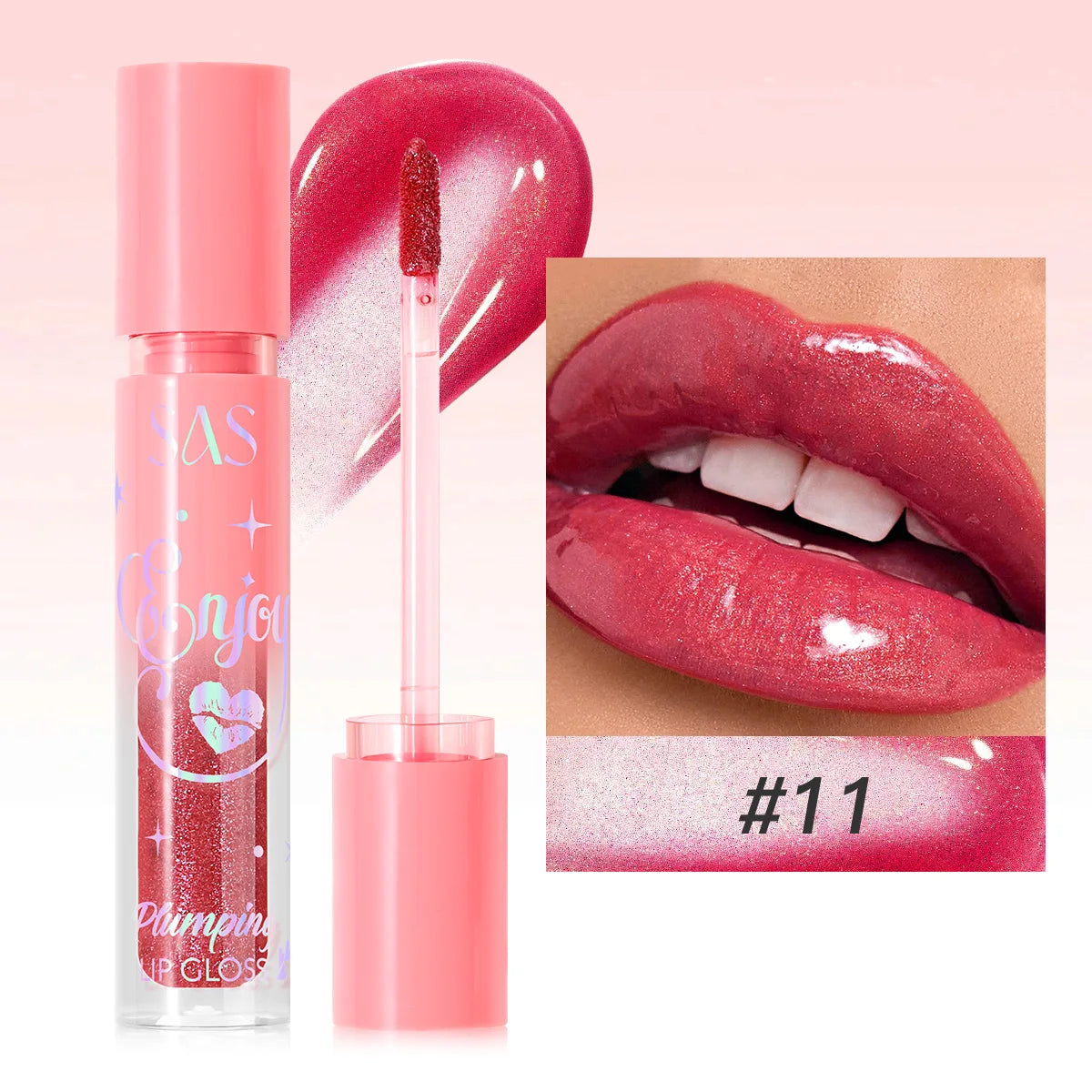 Pearlescent Plumping Lip Gloss – Glittery, Waterproof & Hydrating