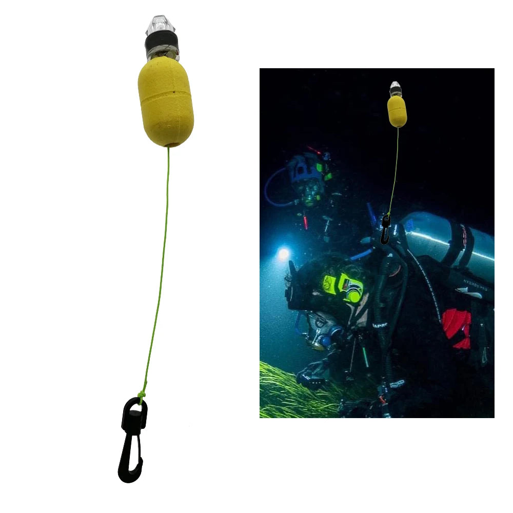 300 Hours Night Dive Tank Float LED Flash Light Scuba Diving Water Activated Safety Clip-on Strobes Diving Sinal Beacon Oasis Select 1 Piece