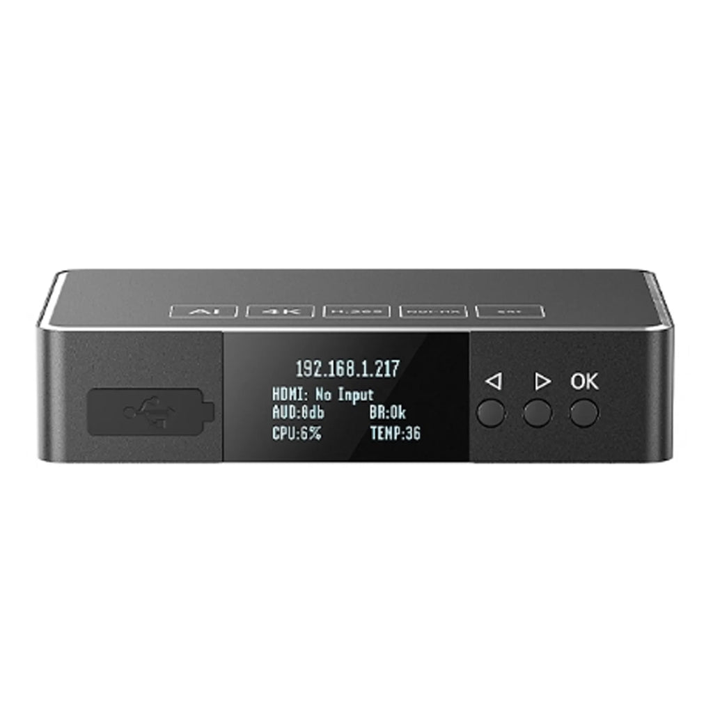 HD Encoder NDI Decoder 4K 1080P SRT RTMP H265 Live Streaming Oasis Select