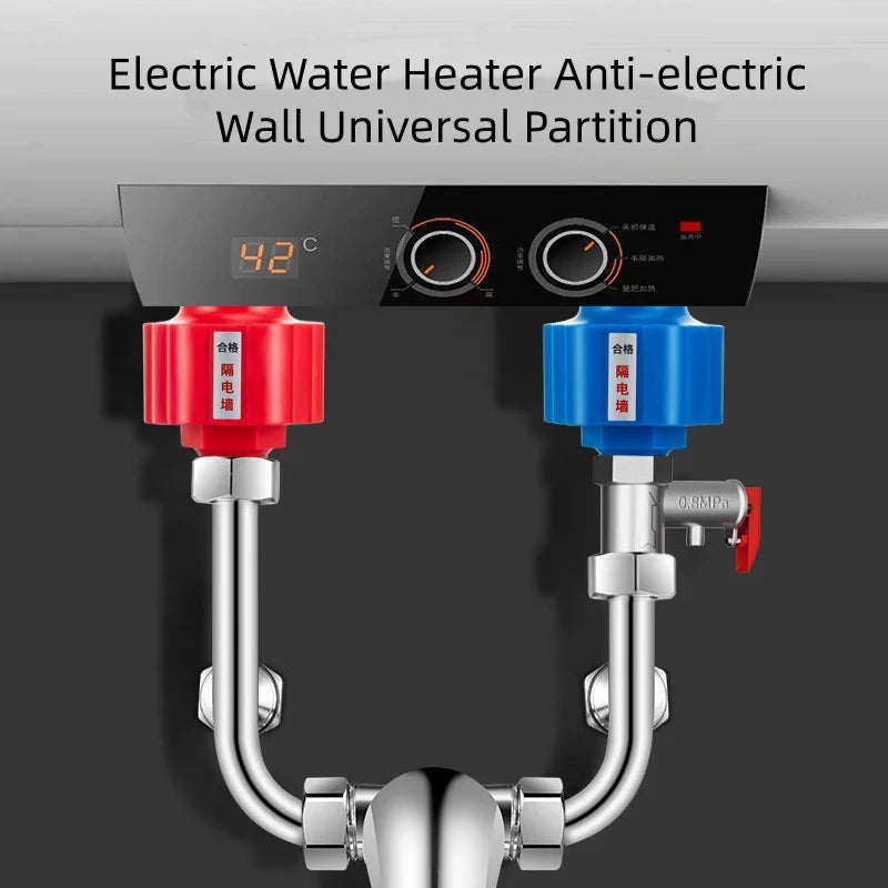 Electric Water Heater Anti-electric Wall Universal Partition Leakage Device Kitchen Bathroom Water Heater Safety Protect Parts Oasis Select