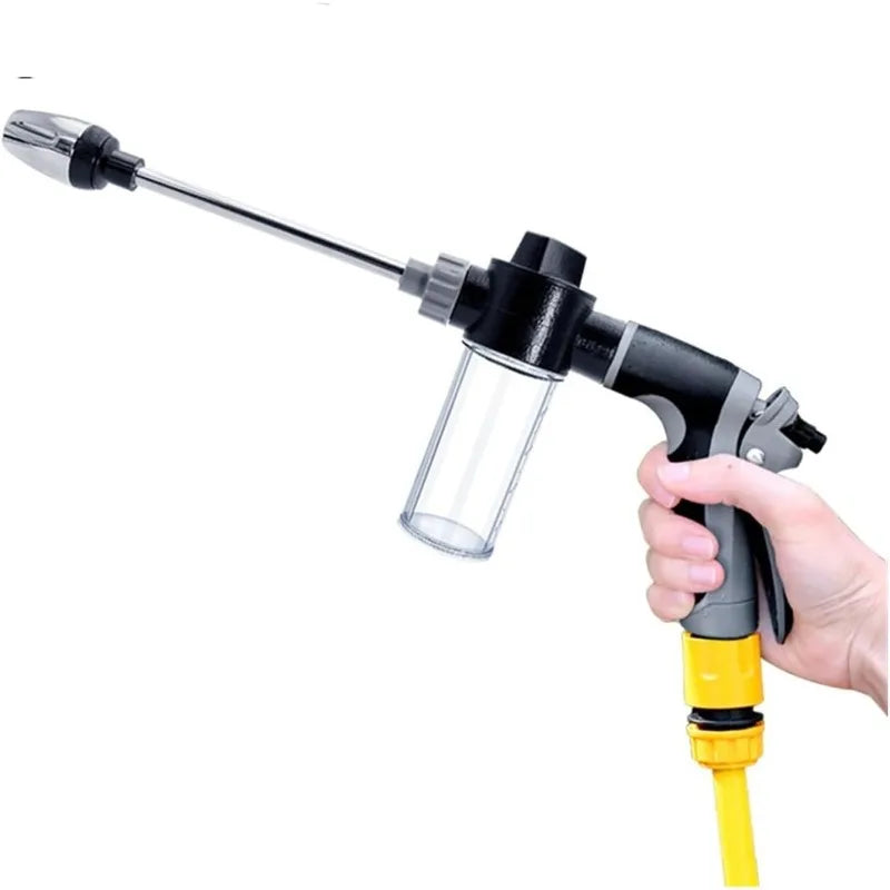 Powerful Jet Spray High Pressure Car Wash Spray Gun with Soap Dispenser Long Rod Garden Hose Nozzle for Plant Watering Lawn Care Oasis Select