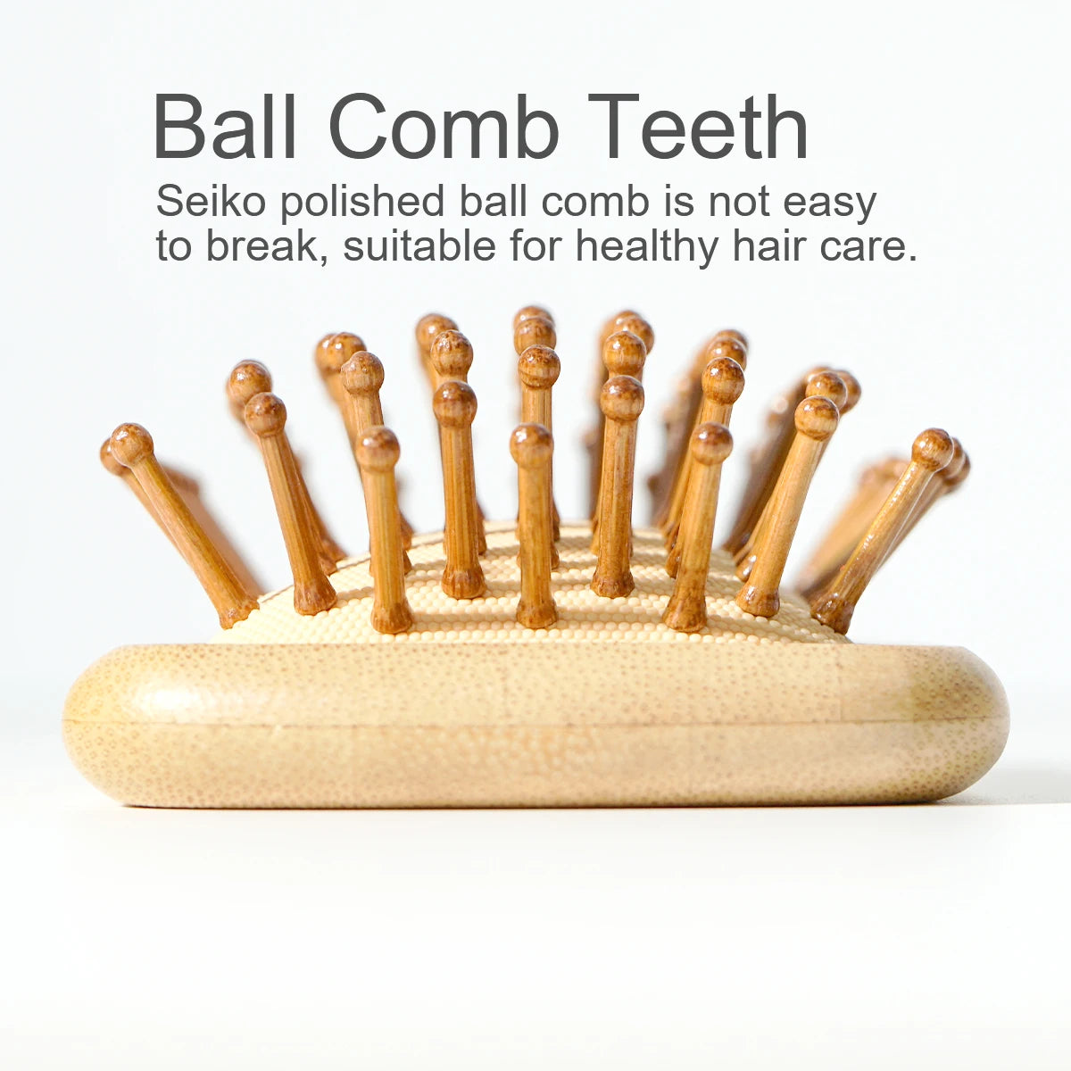 Bamboo Air Cushion Massage Comb – Scalp & Hair Care Brush Bamboo Hair Comb Oasis Select