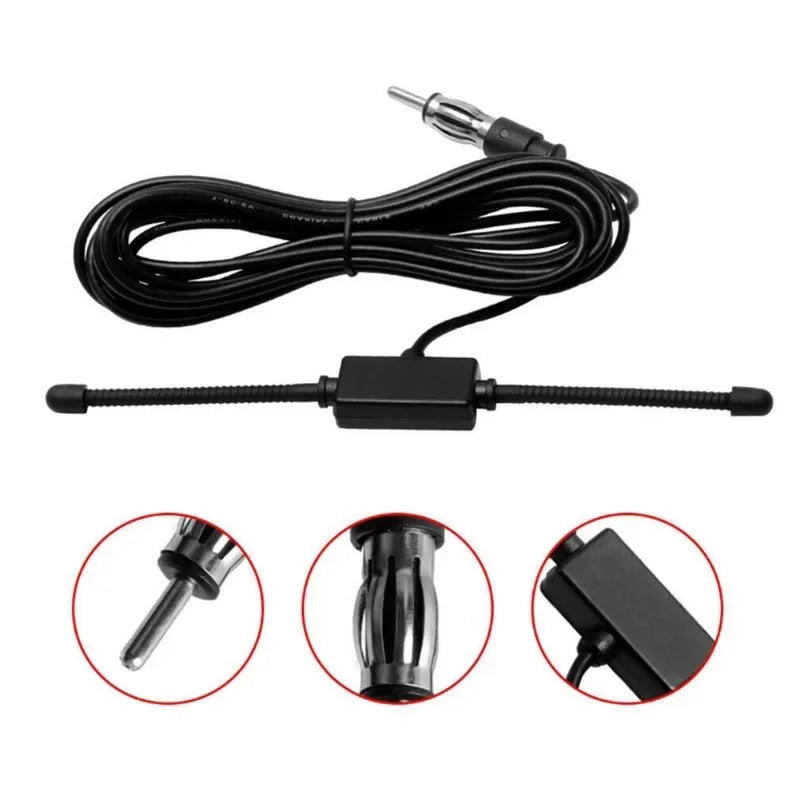 Car FM Antenna Car Dipole Antenna Boat Stereo AM FM Glass Antenna Radio Antenna Car Stereo Antenna Aerial Splitter Cable Adapter Oasis Select