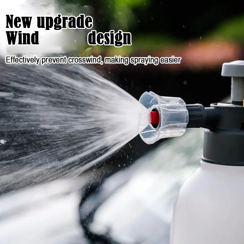 2L Hand Pump Foam Sprayer Hand Pneumatic Foam Cannon Snow Foam Car Wash Spray Bottle Car Window Gardening Cleaning Oasis Select