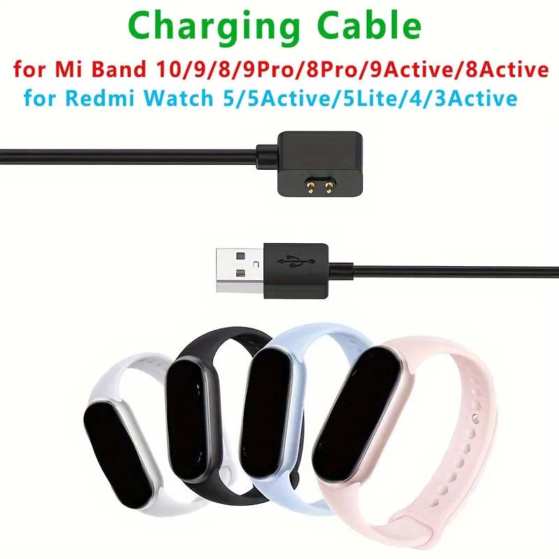 Magnetic USB Charging Cable for Xiaomi Band 8 9 10 Redmi Watch Smartwatch Charger Cable Oasis Select
