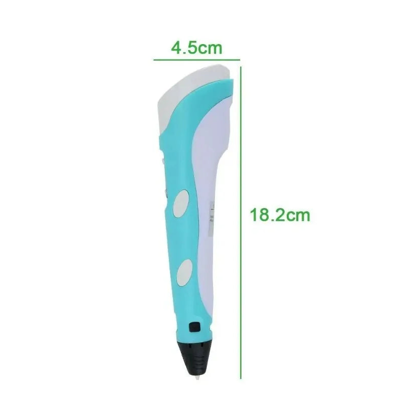Drawing Print For Kids Adult Creative Toy Gift 36M PLA Filaments +USB 3D Pens 3D Printing Pen Arts Printer Set PLA Filament Oasis Select