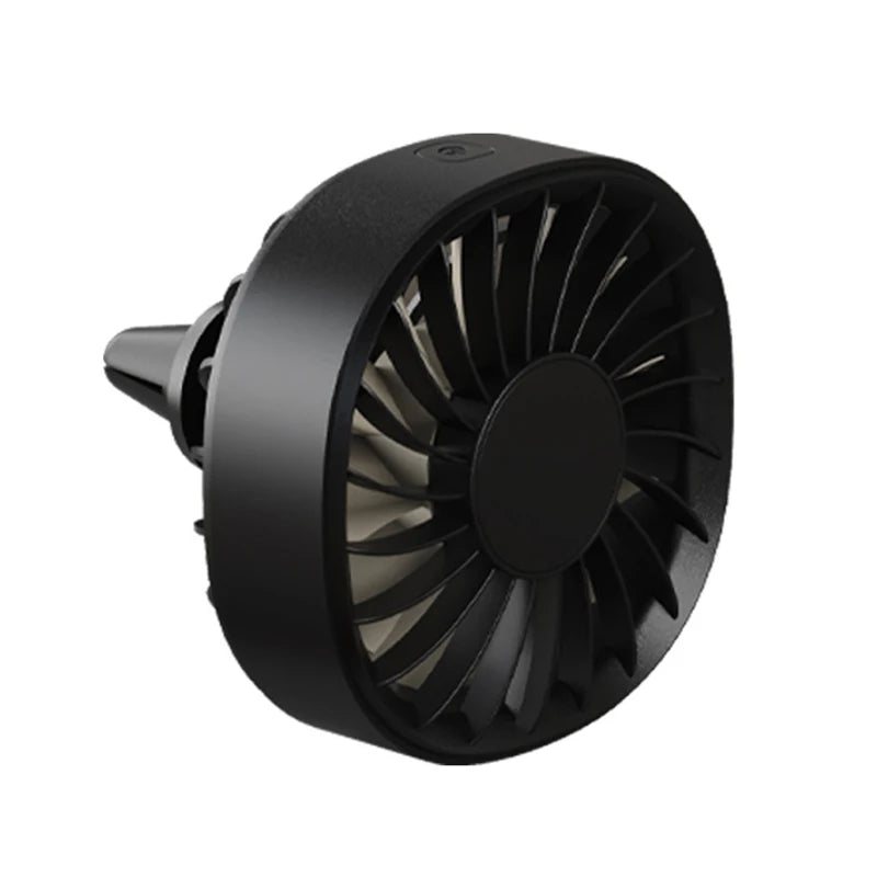 Powerful Cooling Solution; USB Car Vent Fan with Adjustable Speeds and Light; Ideal for Rear Seat Heat Dissipation Oasis Select A1