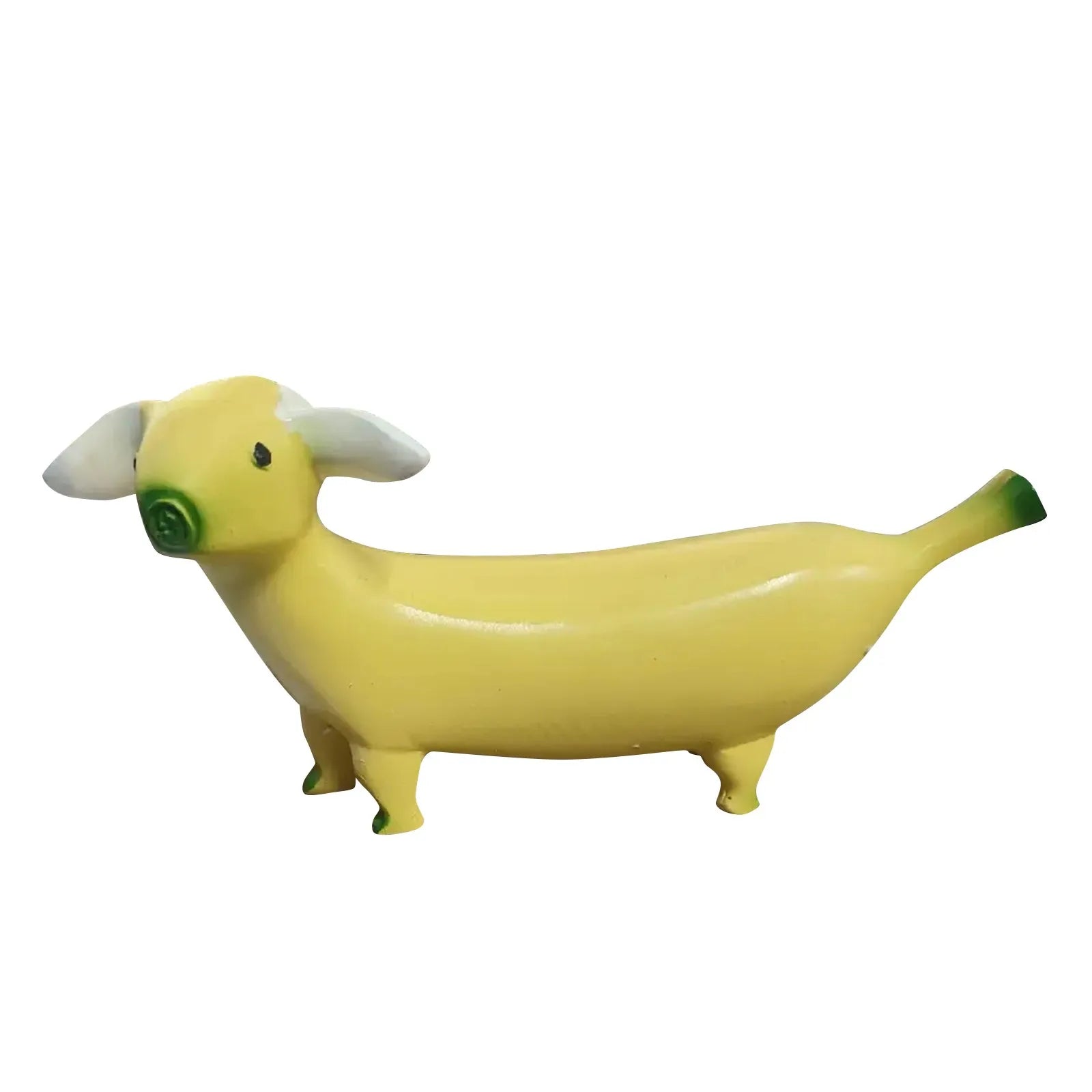 Banana Dog Gnome Statue – Funny Resin Garden Figurine Garden Gnome Figurine Oasis Select A
