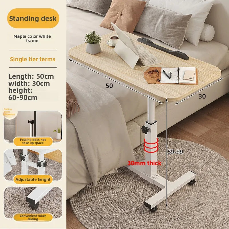 Multi-functional Bedside table removable computer desk bedroom table lifting desk notebook folding table sturdy and durable Oasis Select feng-30mm-50-f