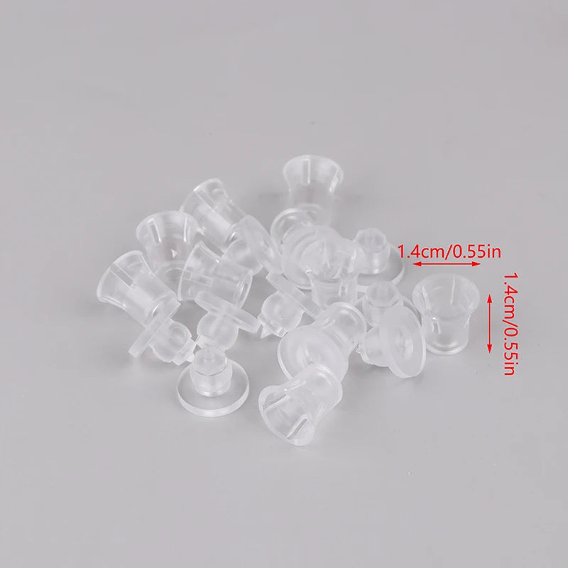10pcs/lot PC Translucent Advertising Nail Glass Nail Bracket Invisible Plastic Screw Frosted Screw Oasis Select 14x14mm