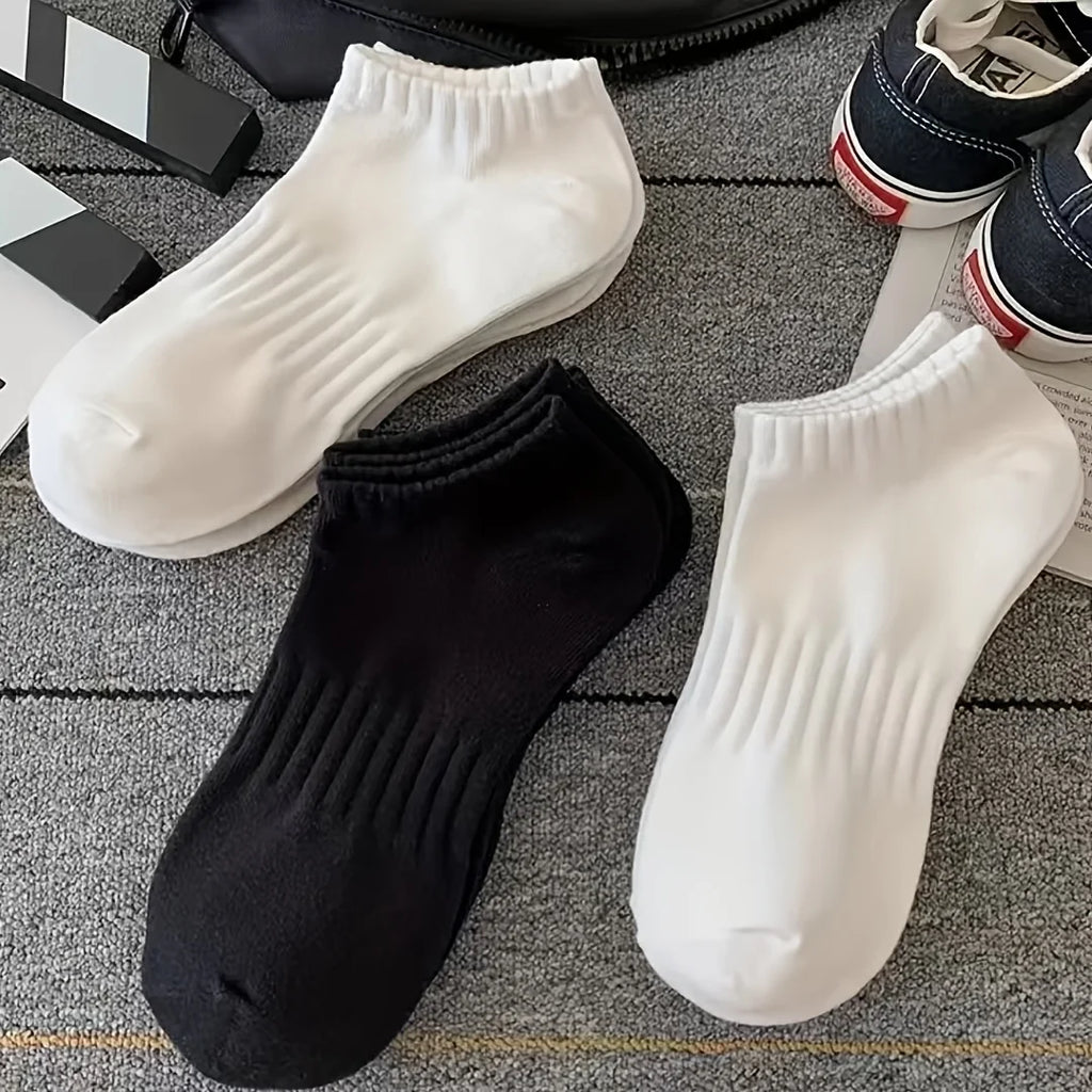 4 Pairs of Comfortable, Breathable, Sweat Absorbing Sports Socks for Women and Men in Summer, Fashionable and Versatile Oasis Select