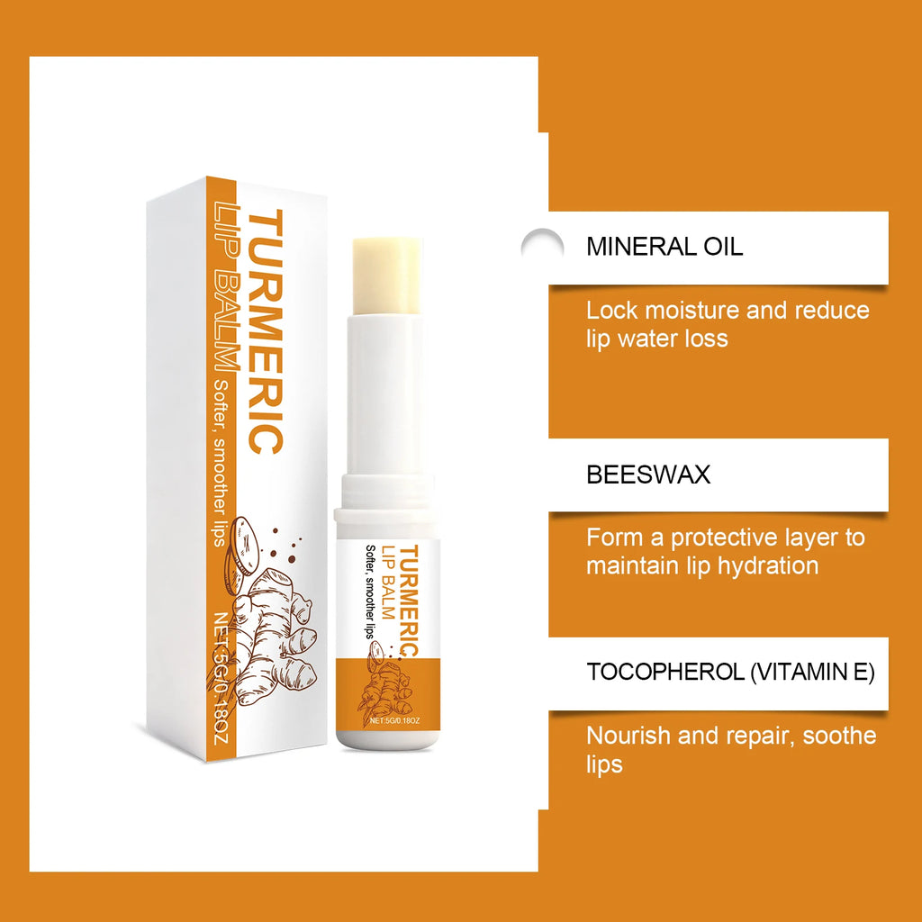 Hoygi Turmeric Lip Balm – Moisturizing & Dark Lip Lightening Turmeric Lip Balm Oasis Select