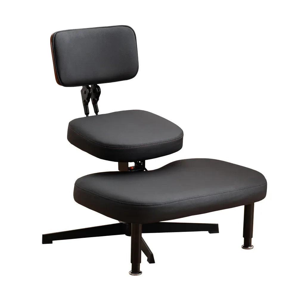 Cross-legged chair adjustable kneeling chair with backrest upright chair lifting meditation yoga chair seat lounge chair Oasis Select army green