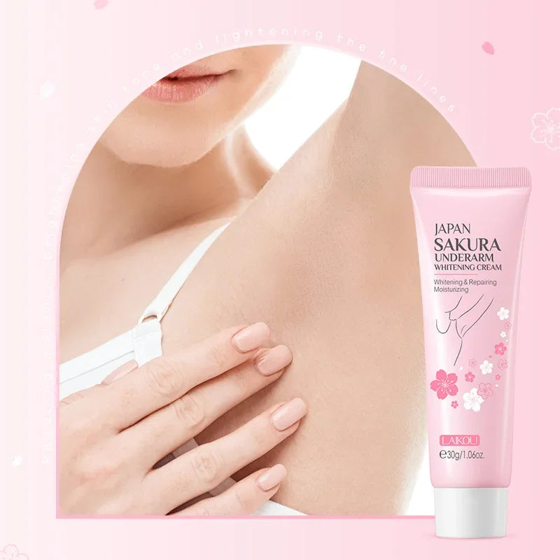 Laikou Sakura Underarm Brightening Cream – Dark Skin 30g Body Brightening Cream Oasis Select