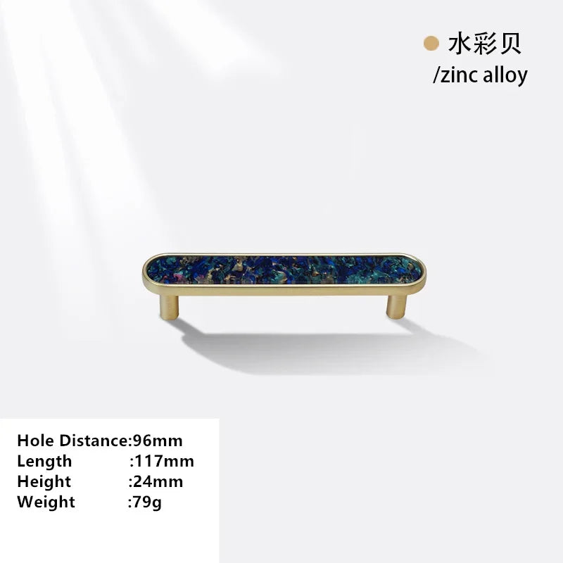 Handles Drawer Cabinet Furniture Kitchen Handles for Cabinet Knob Door Drawer Furniture Kitchen Knob Brass Polychrome Shell Oasis Select Multicolored Shell1