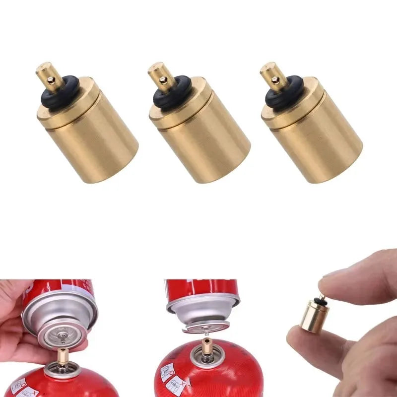 1-6pcs Gas Refill Adapter Filling Butane Canister Outdoor camping stove Gas Cylinder Gas Tank Burner Accessories Inflation Valve Oasis Select