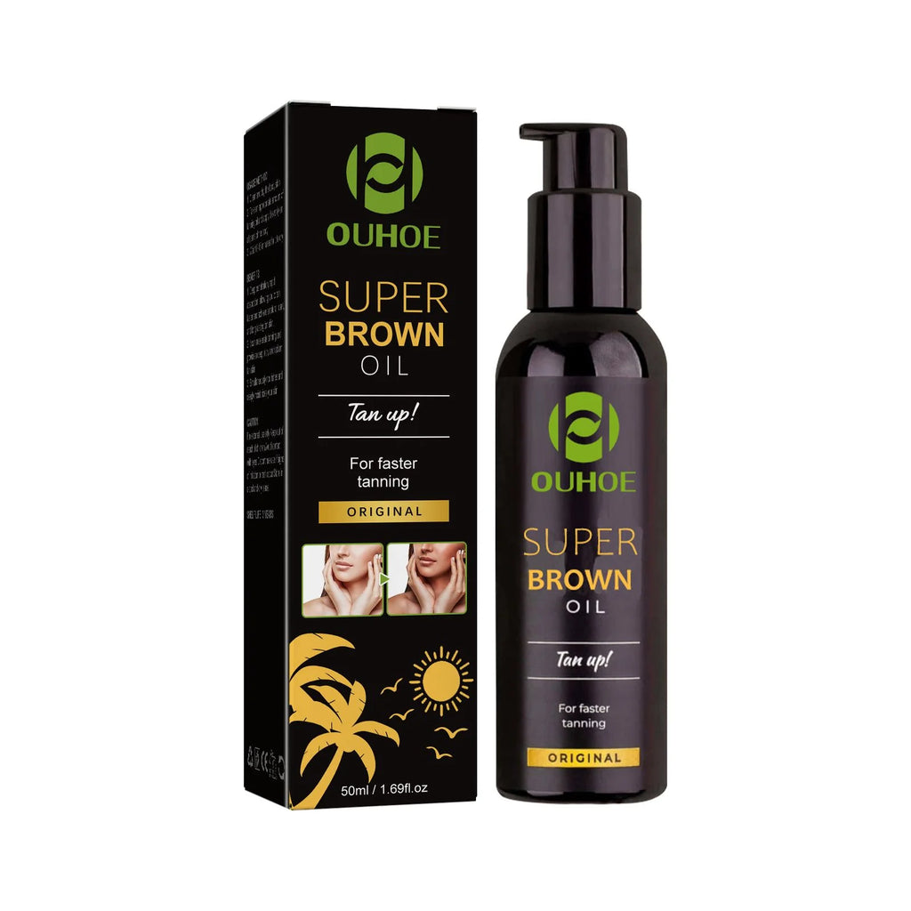 Tanning Oil Build Bronze Face Body Tone Enhance Post Sun Bronzing Solarium Lock Moisturizing Softness Darker Solar Tanning Oil Oasis Select 50ml boxed