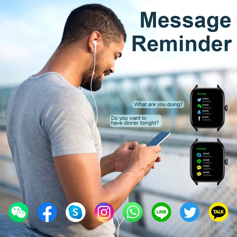 CHAONB Smart Watch – Fitness & BT Calling, Android & iOS