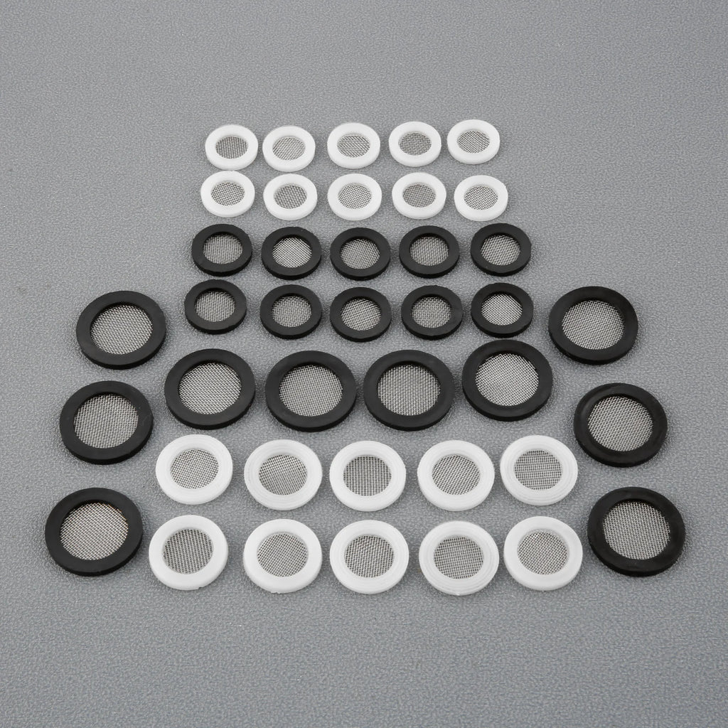10/40PCS Filter Washer Gasket NBR Rubber Seal Pad 19/22/26/30mm Anti-Corrosion for Shower Garden Hose Washing Machine Faucet Oasis Select