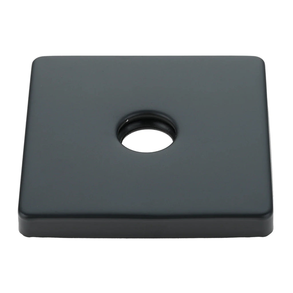 3.5 inch Square Shower Flange Cover Universal Shower Arm Flange Oversized Replacement Escutcheon Cover Plate for All G1/2in Pipe Oasis Select Black