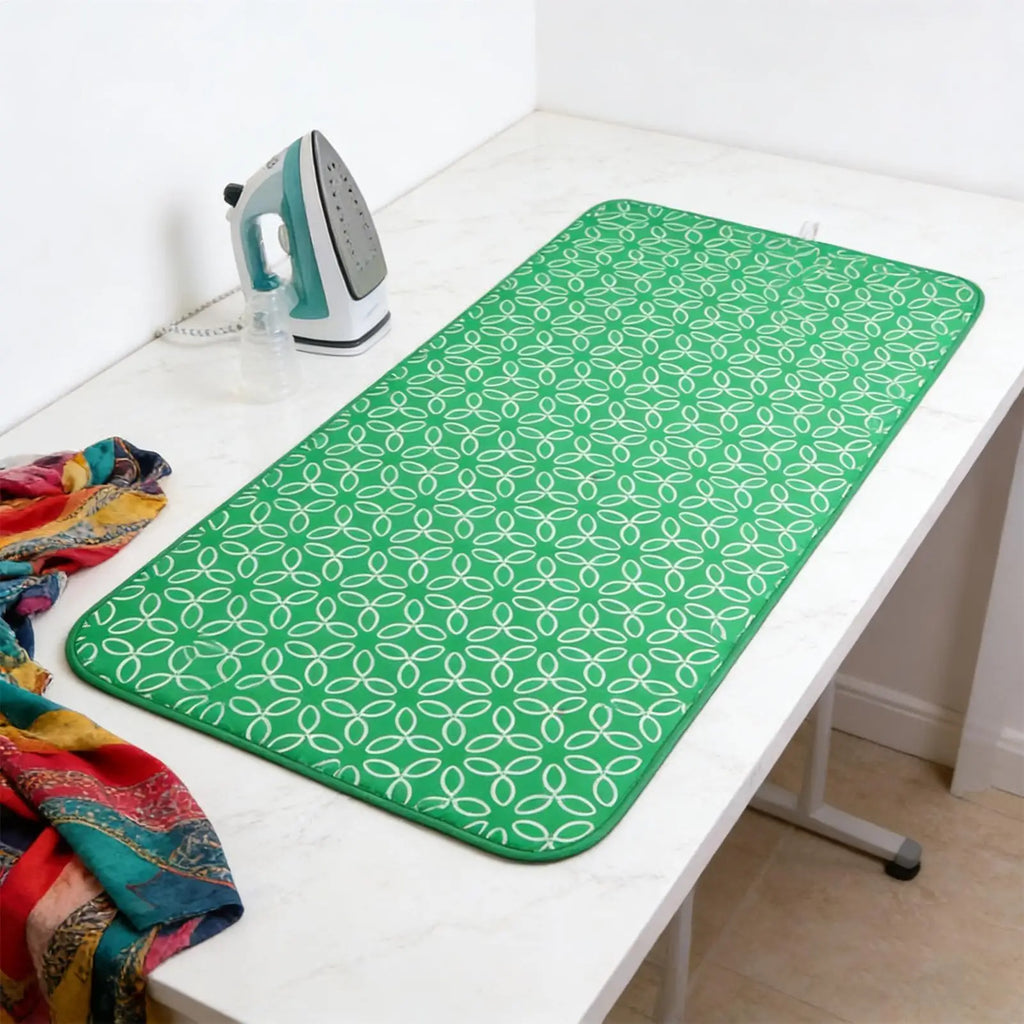 Portable Ironing Mat Heat Resistant Thickened Waterproof Non-slip Hanging Laying Soft Ironing Mat Protection Heat Insulation Oasis Select