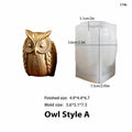 Owl Plaster Mold Translucent Silicone Candle Molds 3d Owl Silicone Mold Compact Owl Candle Mold For Handmade Gift Craft Teaching Oasis Select Clear White Gold