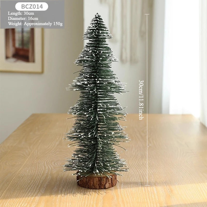 Christmas Decorations Snow Scenes Mini Christmas Trees Office Desks Wine Cabinets TV Cabinets Christmas Decorative Items Oasis Select BCZ014 30cm Look at the picture