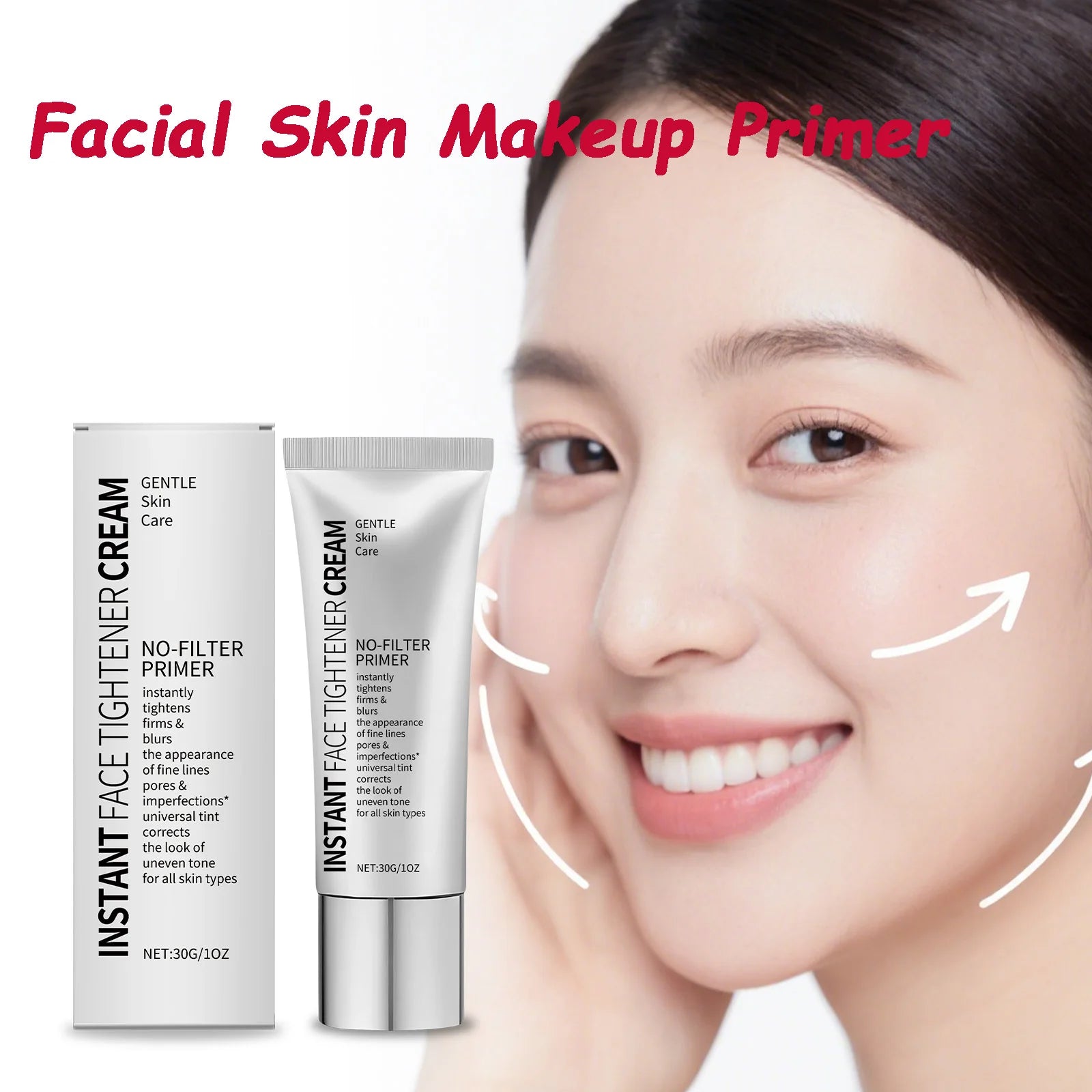 Face Tighten Cream Face Primer Moisturizer Pre-Makeup Isolation Hydrating Base Smoothing Fine Lines Firming Brightening Face Ski Oasis Select
