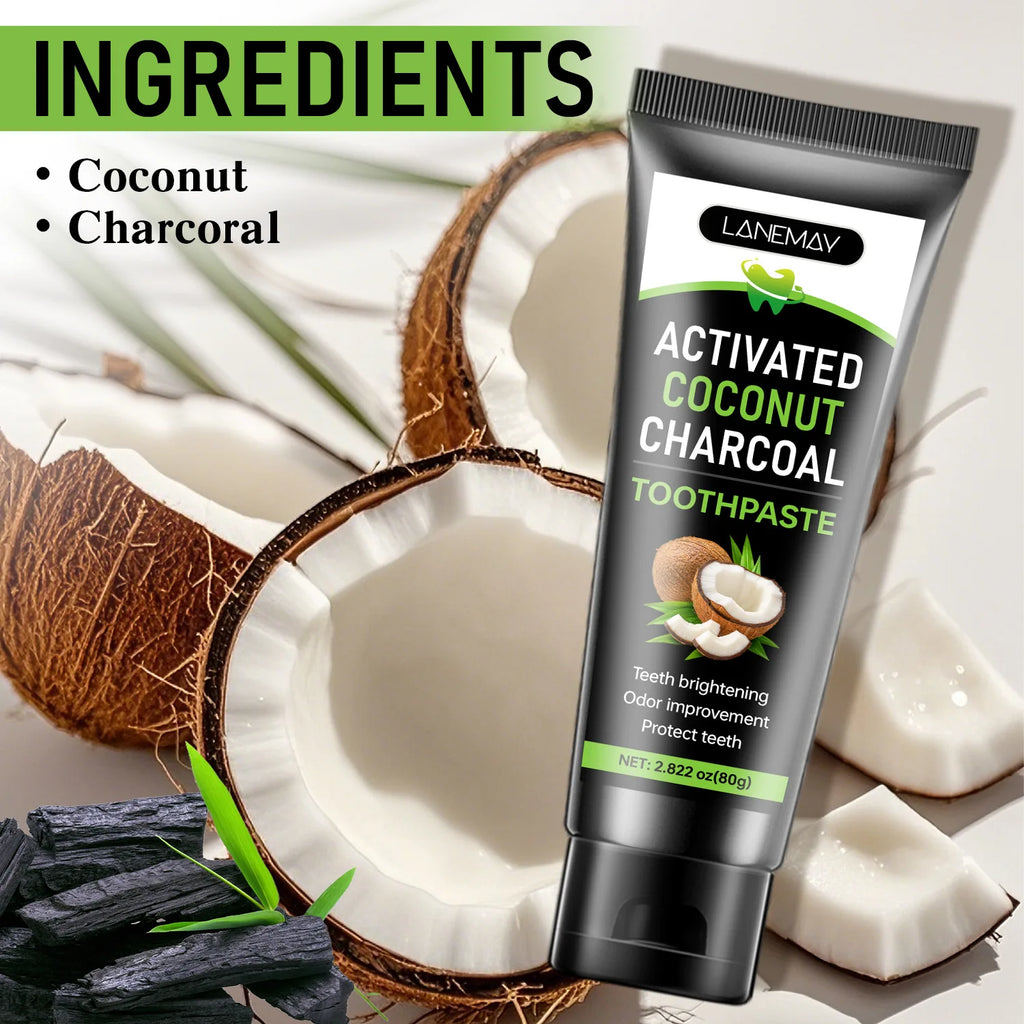 Activated Charcoal Toothpaste – Whitening & Fresh Breath 80g Whitening Toothpaste Oasis Select