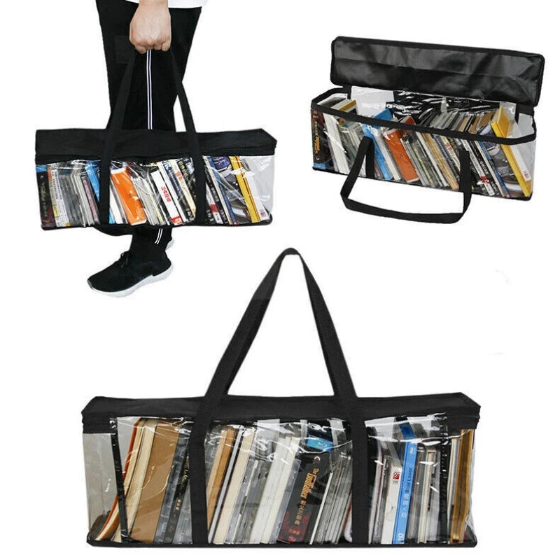 Large Clear Holds DVD CD Storage Holder Easy Zip Closure Carry Bag Organizer Oasis Select