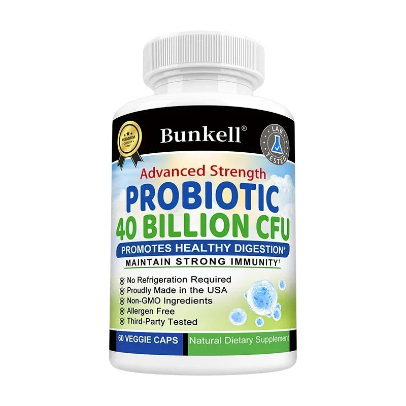 Probiotic 40 Billion CFU – Gut Health, Digestion & Immunity Support Probiotic Supplement Oasis Select 60 count-1 bottle